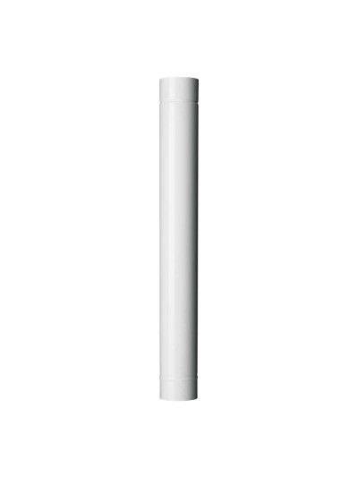 Tubo stufa a legna Save Classic DN 80 x 1000 mm smaltato Bianco