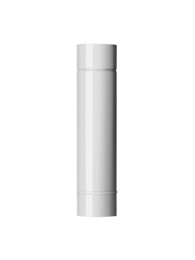 Tubo stufa a legna Save Classic DN 80 x 500 mm smaltato Bianco