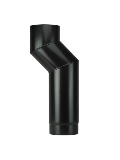 Tubo a S stufa a legna Save Plus 1,2mm DN 150 mm smaltato Nero